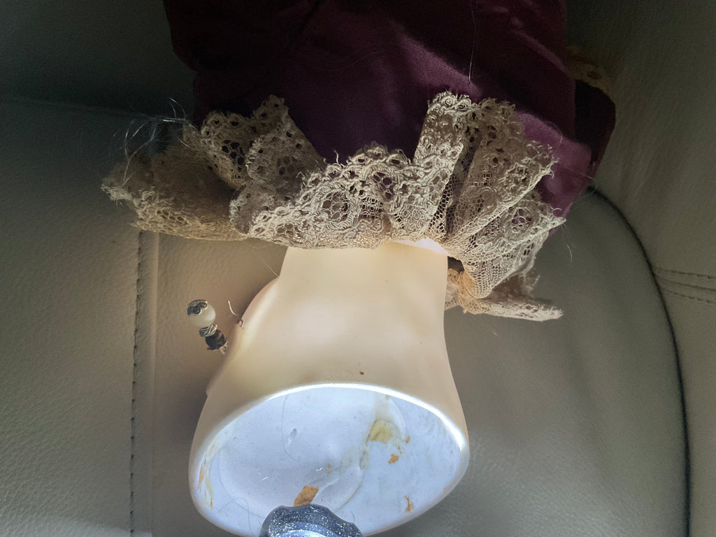 Antique French Bru Jne 7 Bisque Doll 20" circa 1882 — Transitional Body with Brevete Look