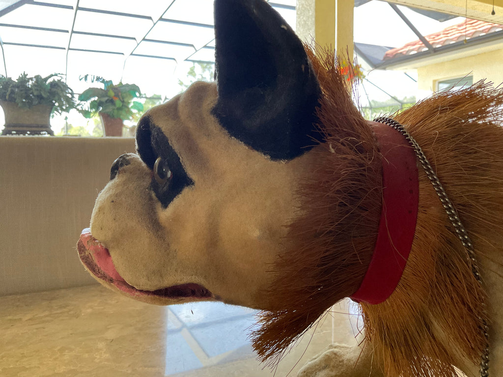 21” Large Paper Mache French Bulldog Growler