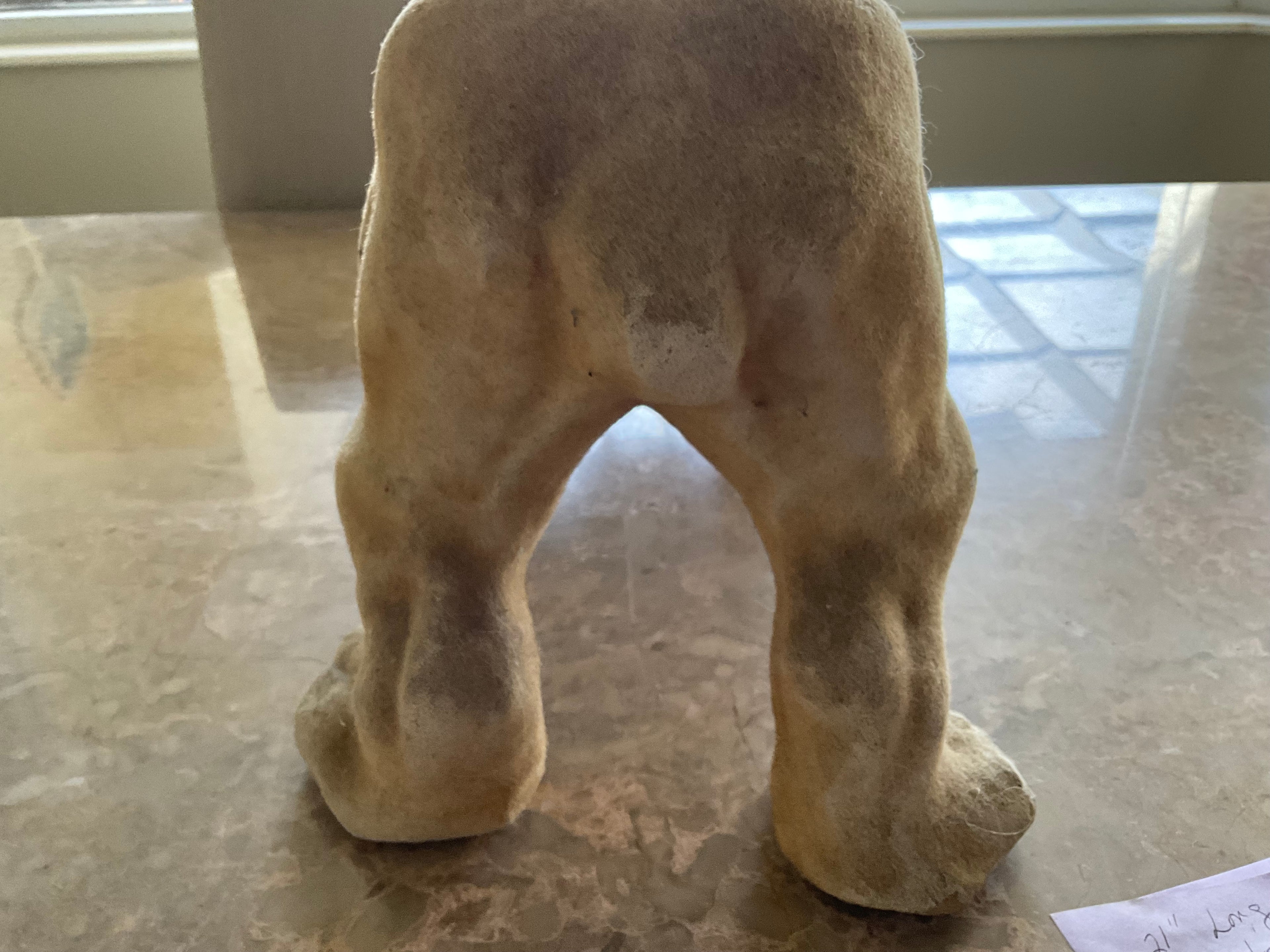 21” Large Paper Mache French Bulldog Growler