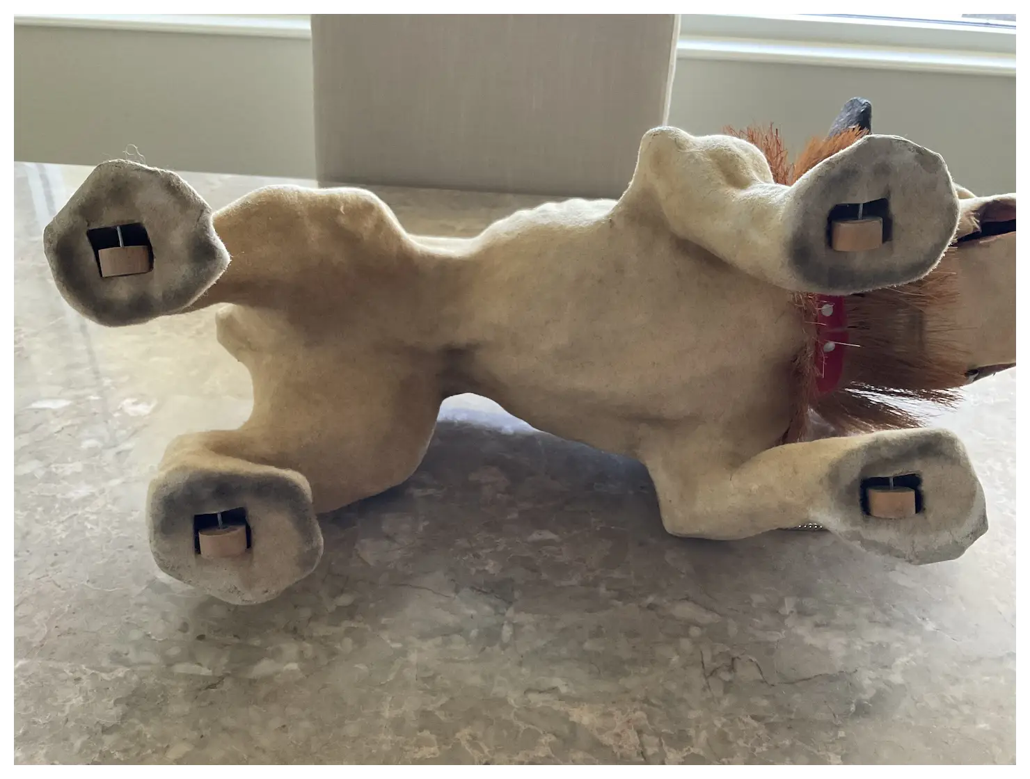 21” Large Paper Mache French Bulldog Growler