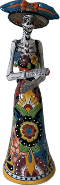 Mexican Talavera “Day of the Dead Cantina 18.5” high