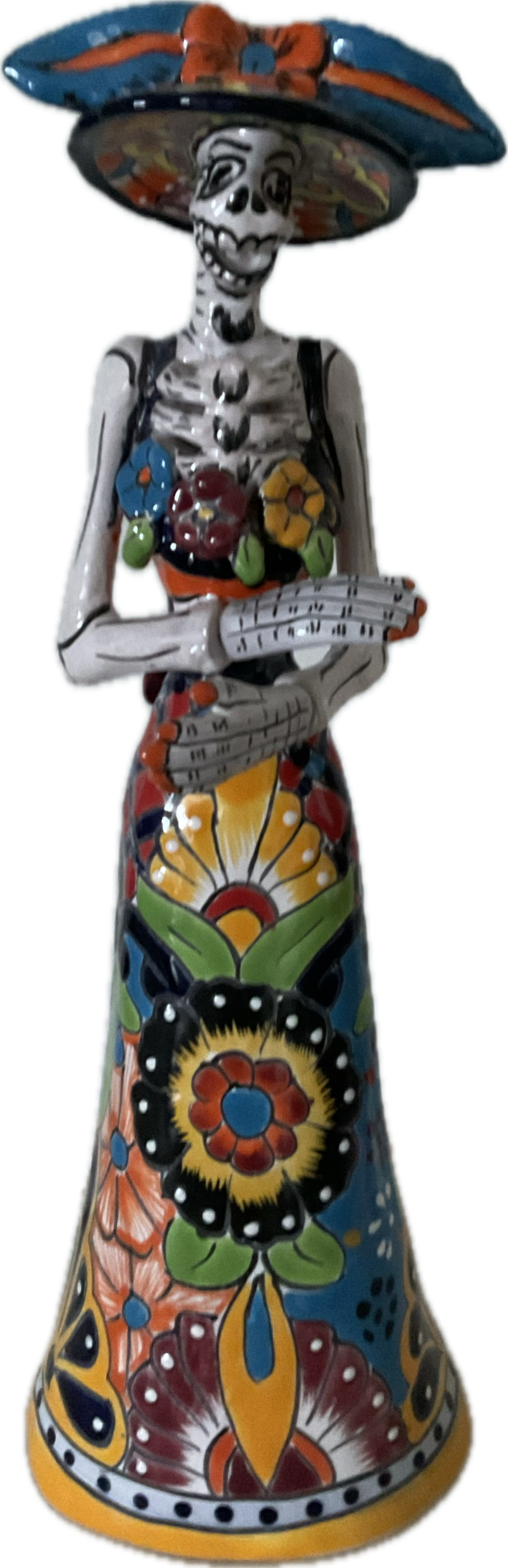 Mexican Talavera “Day of the Dead Cantina 18.5” high