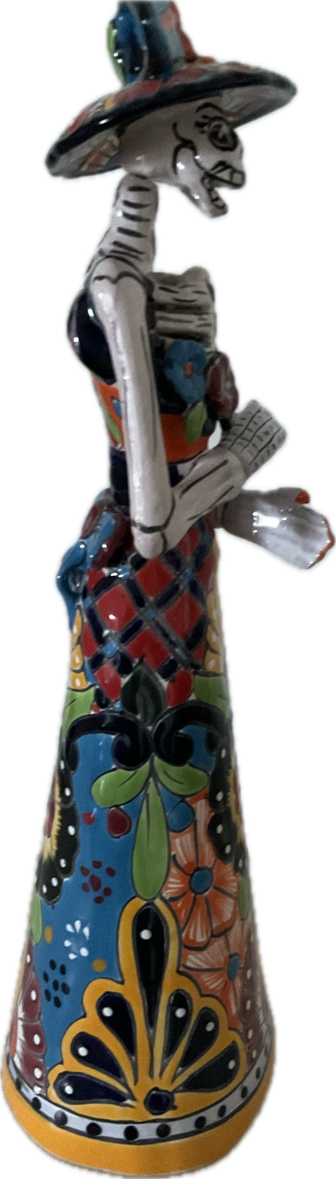 Mexican Talavera “Day of the Dead Cantina 18.5” high