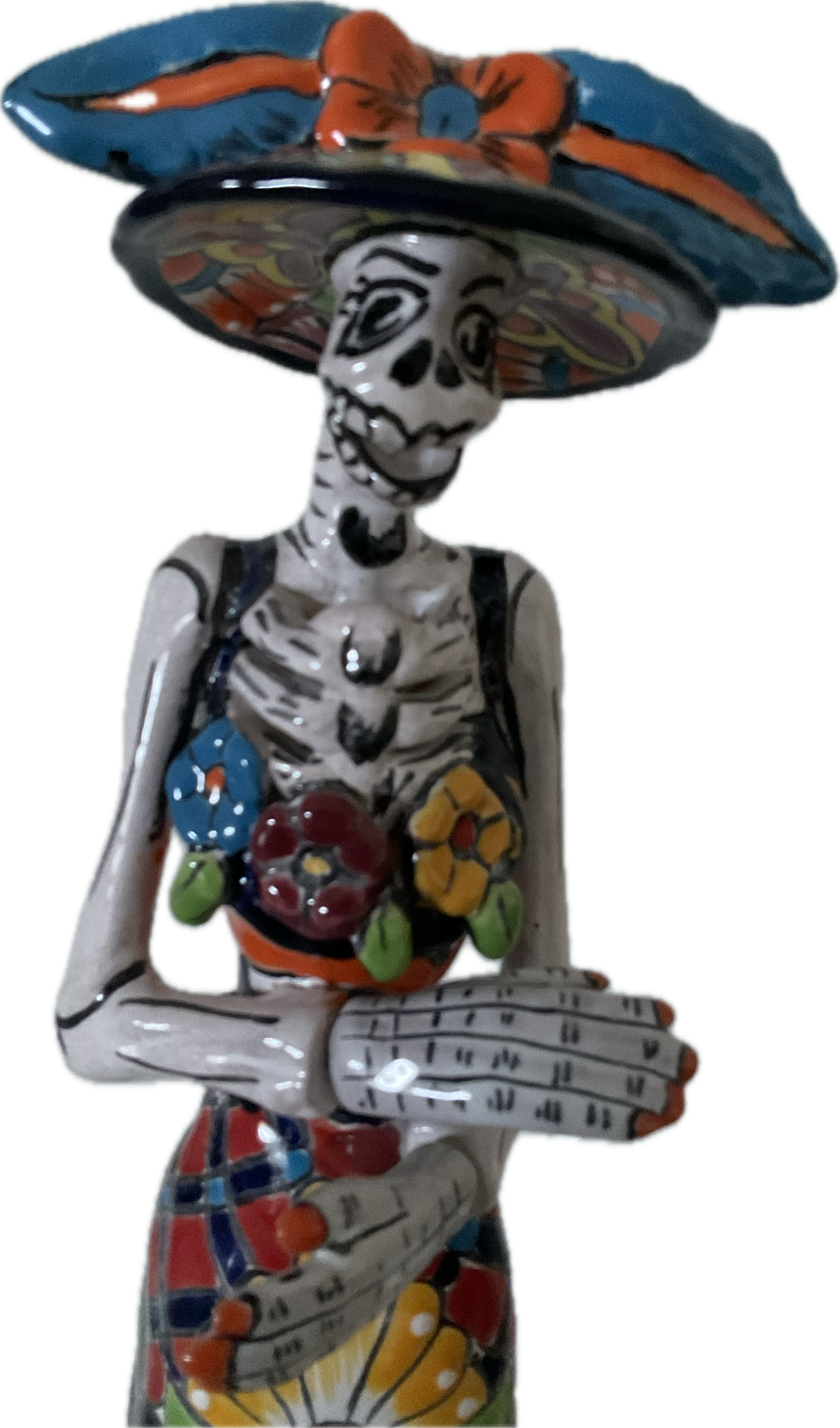 Mexican Talavera “Day of the Dead Cantina 18.5” high