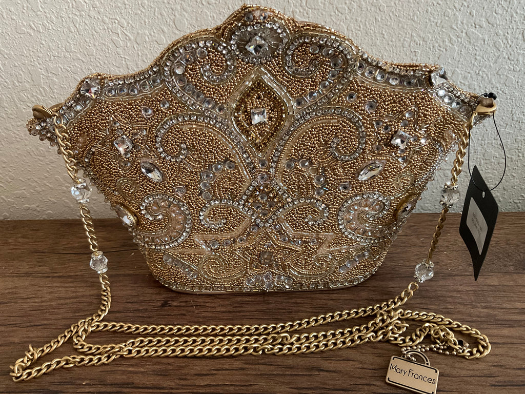 Mary Frances “Golden Rule Crown” Crossbody