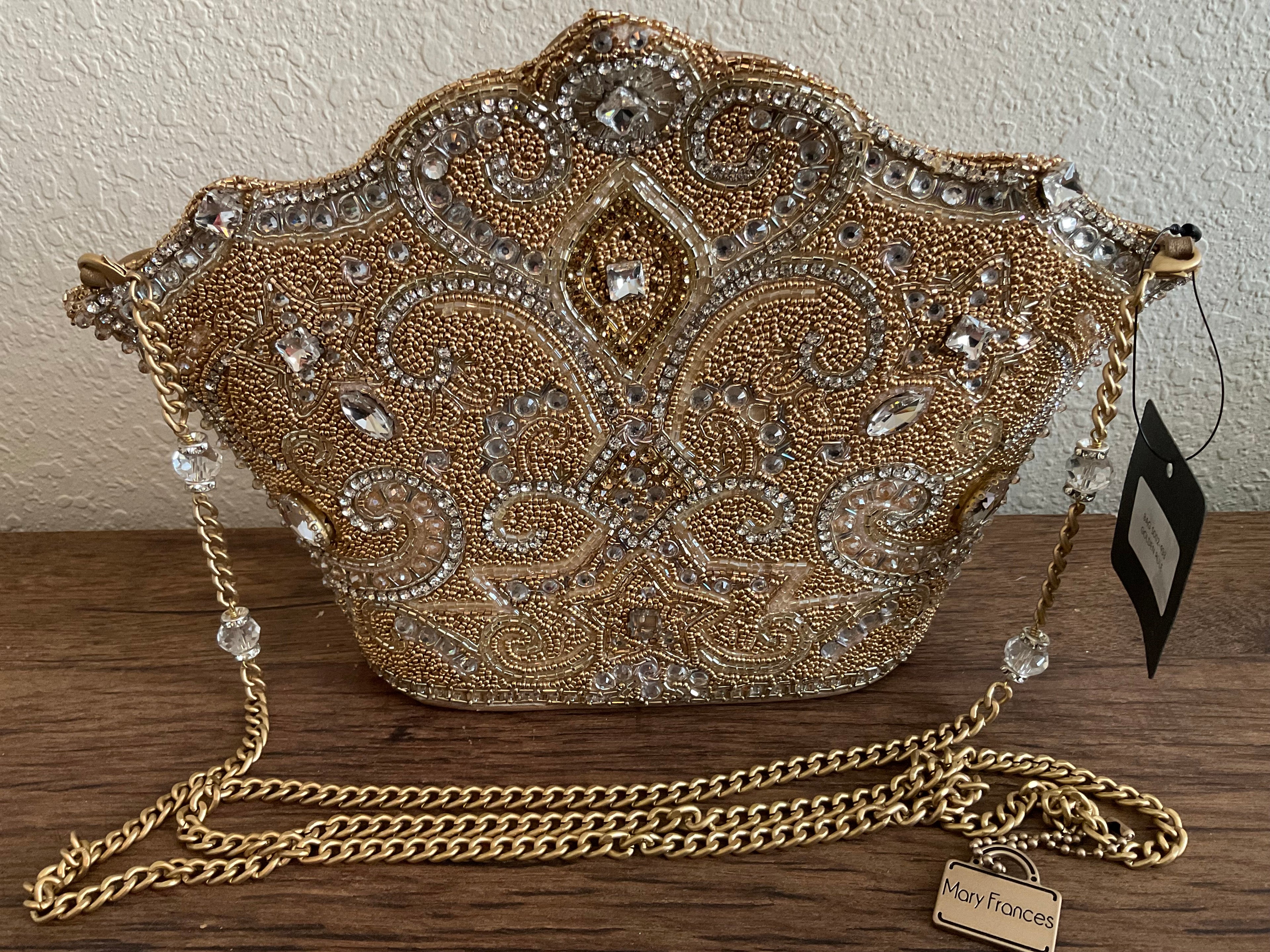 Mary Frances “Golden Rule Crown” Crossbody