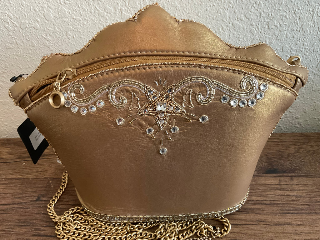 Mary Frances “Golden Rule Crown” Crossbody