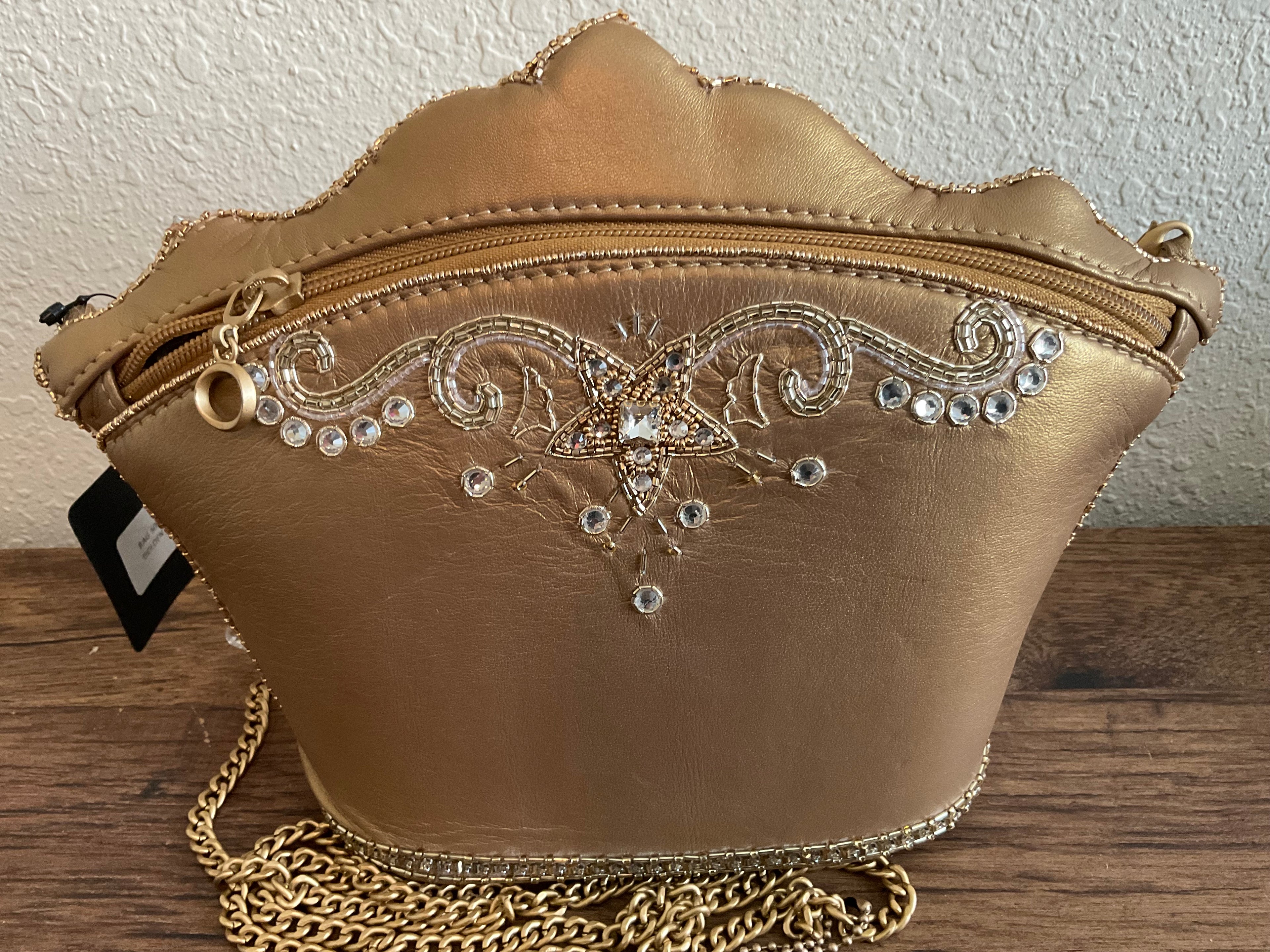 Mary Frances “Golden Rule Crown” Crossbody