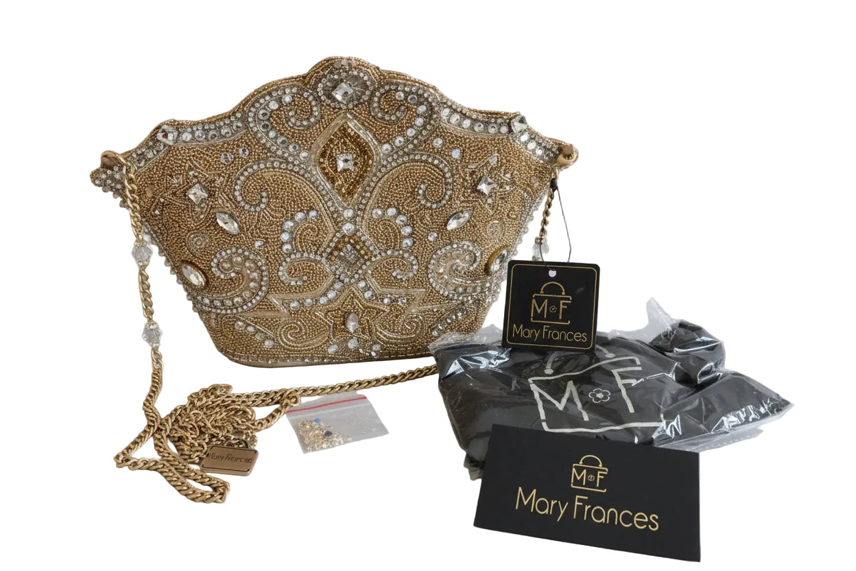 Mary Frances “Golden Rule Crown” Crossbody