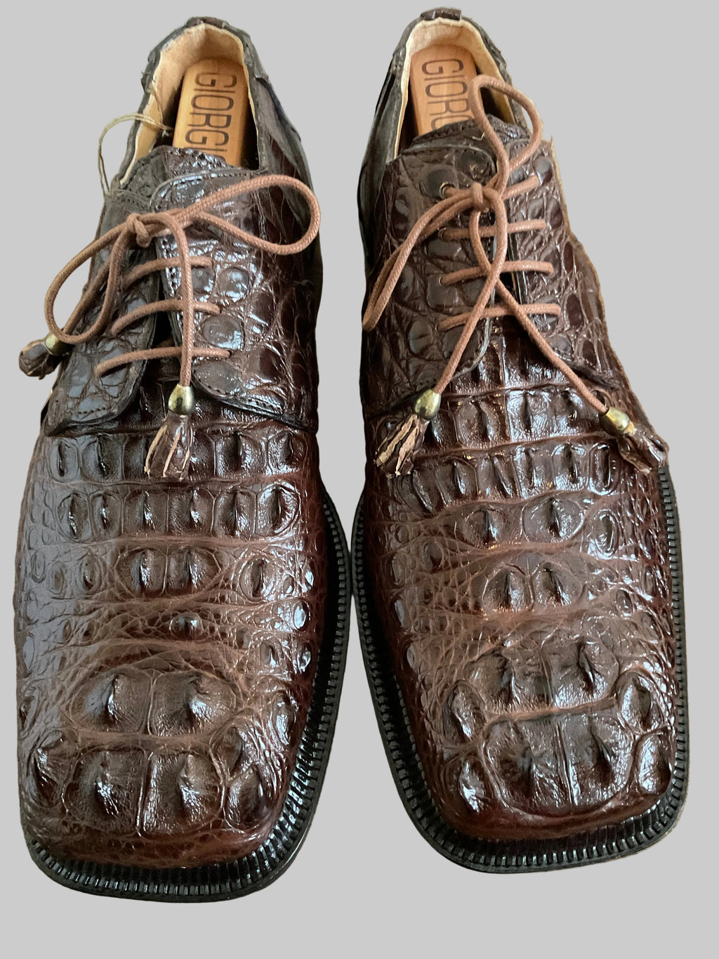 New Slick-exotica Genuine Hornback Oxford shoe