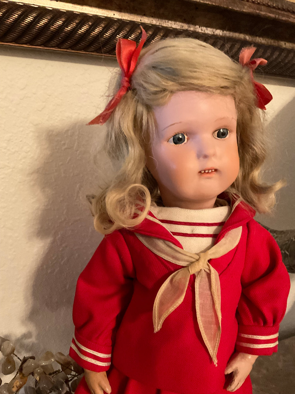 17” Schoenhut Miss Dolly w/Carved Teeth