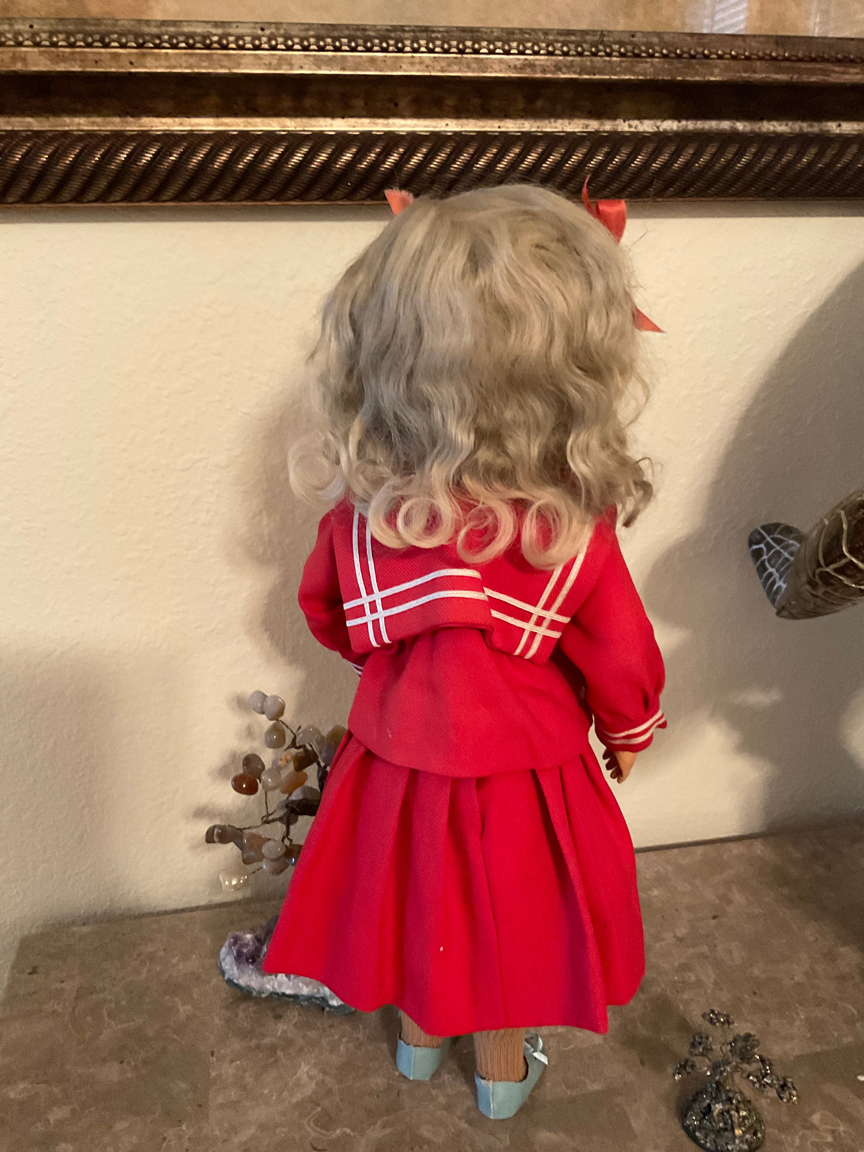 17” Schoenhut Miss Dolly w/Carved Teeth