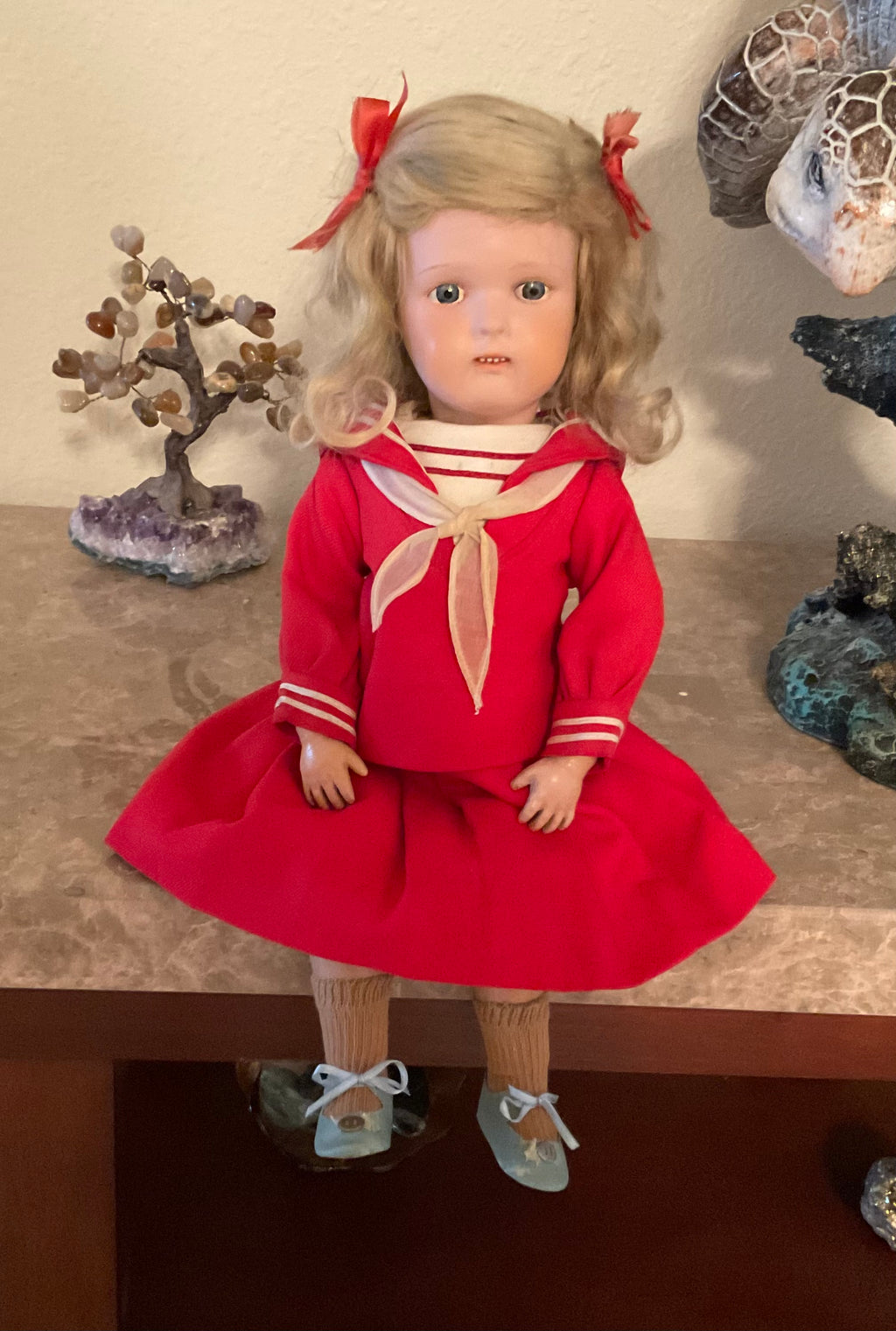 17” Schoenhut Miss Dolly w/Carved Teeth