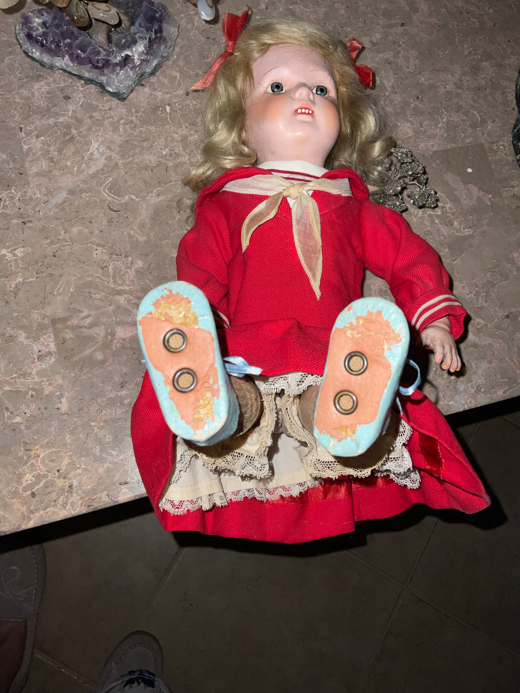 17” Schoenhut Miss Dolly w/Carved Teeth